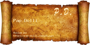 Pap Dolli névjegykártya